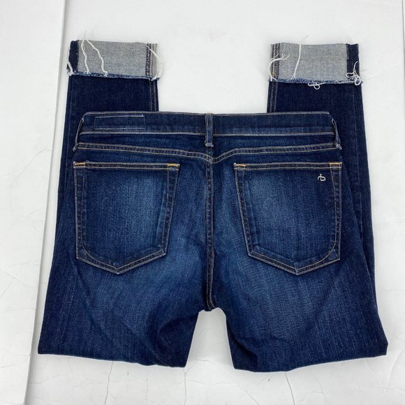 rag & bone Blue Cropped Jeans | Made in United States - Picture 2 of 6